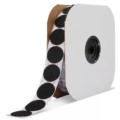 Velcro® Brand Tape Dots Loop, Black, 1 7/8" S17161 Uline