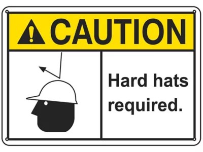 Señalamiento "Hard Hats Required" Plástico S17345P Uline