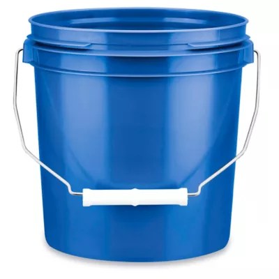 Plastic Pail 1 Gallon, Blue S17941BLU Uline