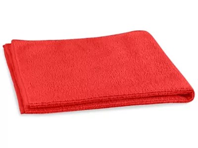 Uline Microfiber General Purpose Towels Red S17975 Uline