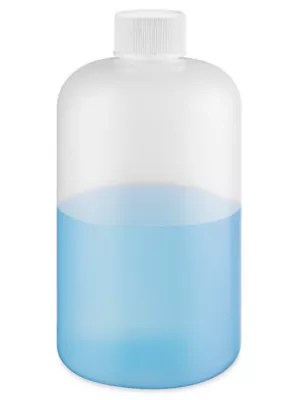 Natural Boston Round Bottles 16 oz S17977 Uline