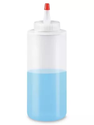 Cylinder Squeezable Bottles Bulk Pack 12 oz S18125B Uline