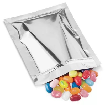 Metalized Food Bags Reclosable, 3 1/2 x 4" S18132 Uline