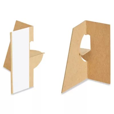 Easel Backs 3", Single Wing, Kraft S18202K Uline