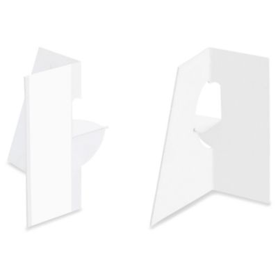 Easel Backs 3", Single Wing, White S18202W Uline