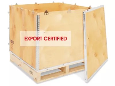 Wood Crate 30 x 30 x 30" with Pallet S18247 Uline
