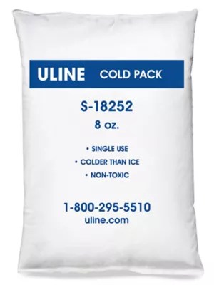 SingleUse Cold Packs 8 oz S18252 Uline