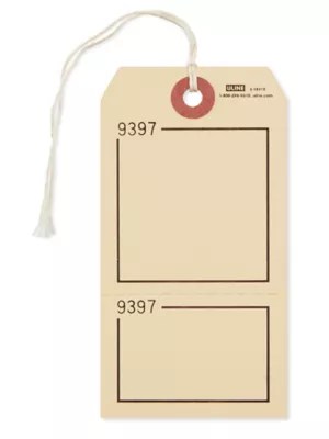 2Part Claim Tags 5, Manila S18310M Uline