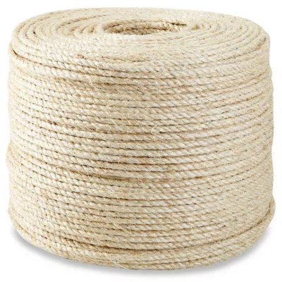 Twisted Sisal Rope 1/4" x 1,500' S18522 Uline