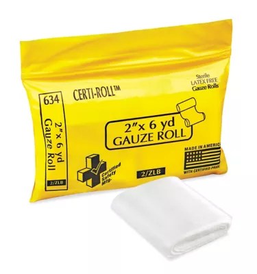 Gauze Rolls 2" x 6 yds S18575 Uline