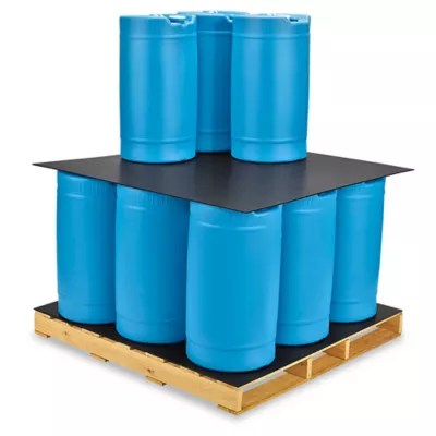 48 x 48" Plastic Corrugated Pads Black S18981BL Uline