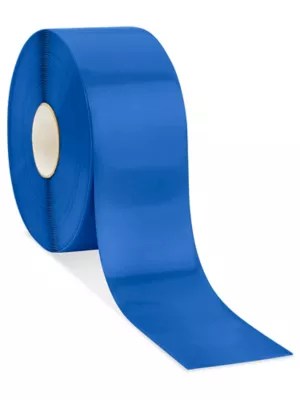 Mighty Line® Deluxe Safety Tape 4" x 100', Blue S19125BLU Uline