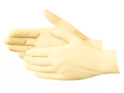 Uline Tough Grip Latex Gloves PowderFree, XL S19177X Uline