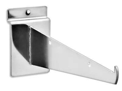 Shelf Bracket for Slatwall 8", Chrome S19200C Uline