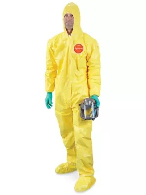 DuPont™ Tychem® QC Deluxe Coverall Box of 12, Medium S19205BM Uline