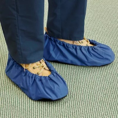 Uline Reusable Shoe Covers Blue, Large S19249BLUL Uline
