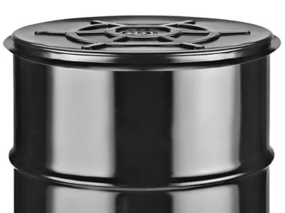 Flexible Drum Cover 55 Gallon, Closed Top, Black S19368BL Uline