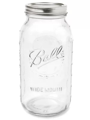Ball® Wide Mouth Glass Canning Jars 64 oz S19404 Uline