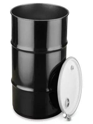 Steel Drum with Lid 16 Gallon, Open Top, Unlined S19411 Uline