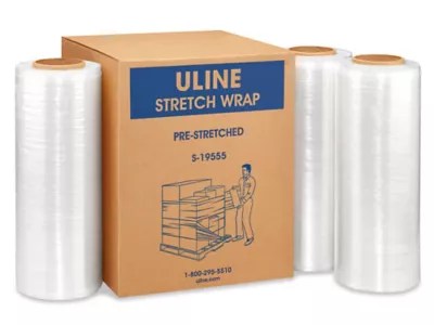 Heavy Duty Pre-Stretched Wrap - 39 gauge, 14.5" x 1,500' S-19555 - Uline
