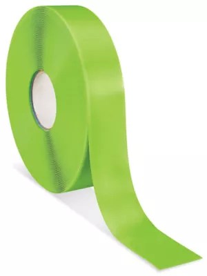 Mighty Line® Deluxe Safety Tape 2" x 100', Lime S19801LIME Uline