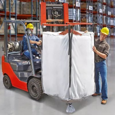 Bulk Bags Duffle Top, Spout Bottom, 35 x 35 x 60" S19914 Uline