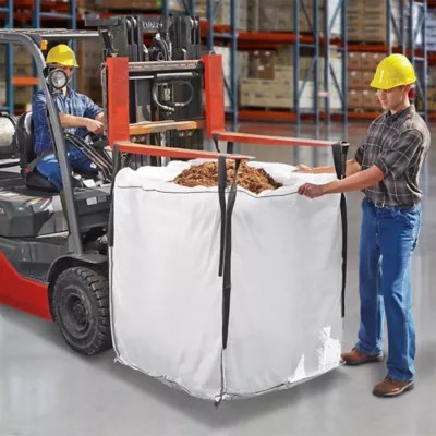 Bulk Bags Duffle Top, Plain Bottom, 35 x 35 x 40" S20565 Uline