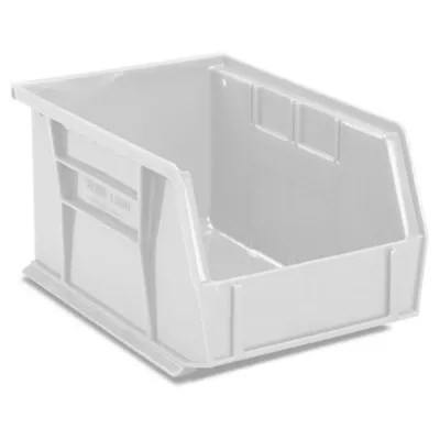 Plastic Stackable Bins 9 1/2 x 6 x 5", White S20581W Uline
