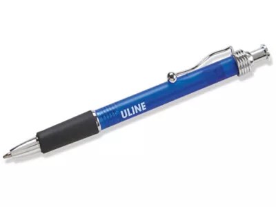 Uline Retractable Ballpoint Pen Medium Tip, Black S20663 Uline