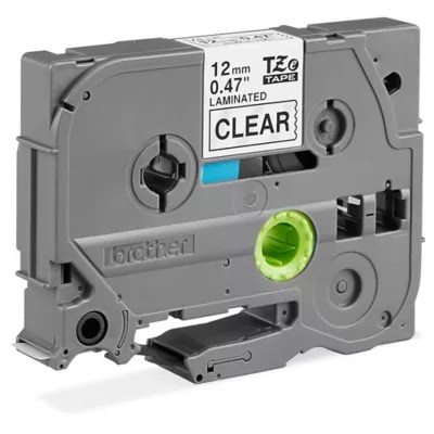 Brother® P-Touch® TZe Tape - Black on Clear, 1/2" S-21161 - Uline