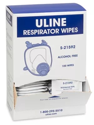 Uline Respirator Cleaning Wipes S21592 Uline