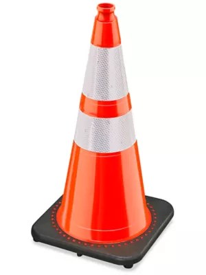 Heavy Duty Reflective Traffic Cones 28", Orange S21634O Uline