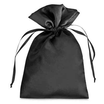 Satin Bags 5 x 7", Black S21653BL Uline
