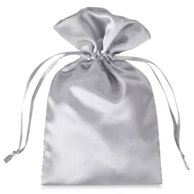 Satin Bags 5 x 7", Silver S21653SIL Uline
