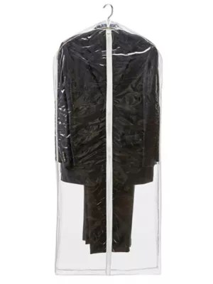 Vinyl Zippered Garment Bags 24 x 5 x 54", Clear S21655C Uline