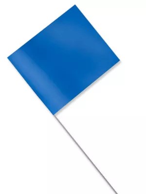 Stake Flags 4 x 5", Blue S21660BLU Uline