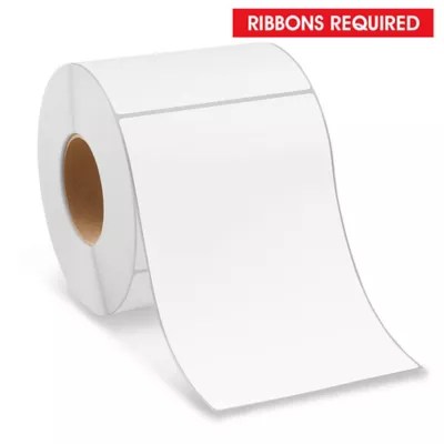 Industrial Thermal Transfer Labels 6 x 9", Ribbons Required S21872