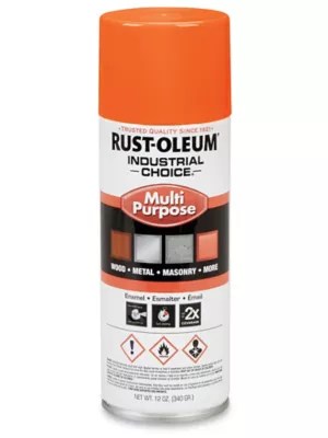 RustOleum® Industrial Spray Paint OSHA Safety Orange S21952O Uline