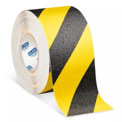 Heavy Duty AntiSlip Tape 4" x 60', Yellow/Black S22261 Uline