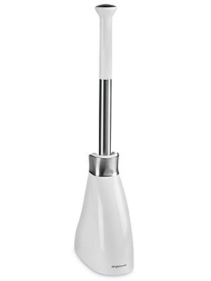 simplehuman® Toilet Bowl Brush and Caddy White S22385W Uline