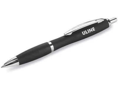 Uline Comfort Grip Ballpoint Pen Medium Tip, Black S22748BL Uline