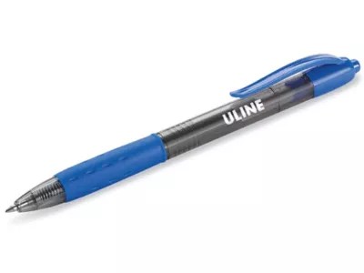 Uline Easy Glide Gel Pen Medium Tip, Blue S22749BLU Uline