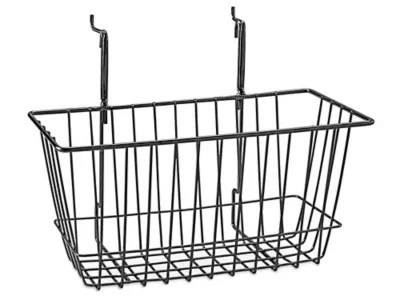 Wire Baskets 12 x 6 x 6", Black S22887BL Uline