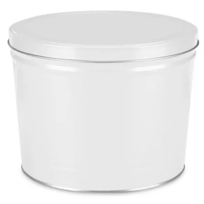 Decorative Tins 10 1/4 x 7 1/2", White S22942W Uline
