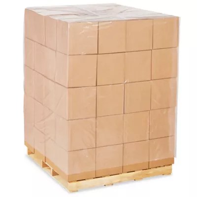 51 x 49 x 85" 4 Mil Clear Heavy Duty Pallet Covers S23215 Uline