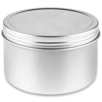 ScrewTop Metal Tins 8 oz, Deep S23421 Uline