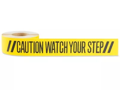 Caution Watch Your Step AntiSlip Tape 3" x 60', Yellow S23629 Uline