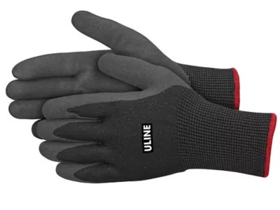 Uline Durarmor™ Ice Thermal Nitrile Coated Cut Resistant Gloves Black, Small S24002BLS Uline