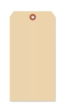 Manila Shipping Tags 12, 8 x 4", Plain S2409PLAIN Uline