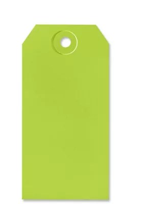 Shipping Tags 4, 4 1/4 x 2 1/8", Green S2413G Uline